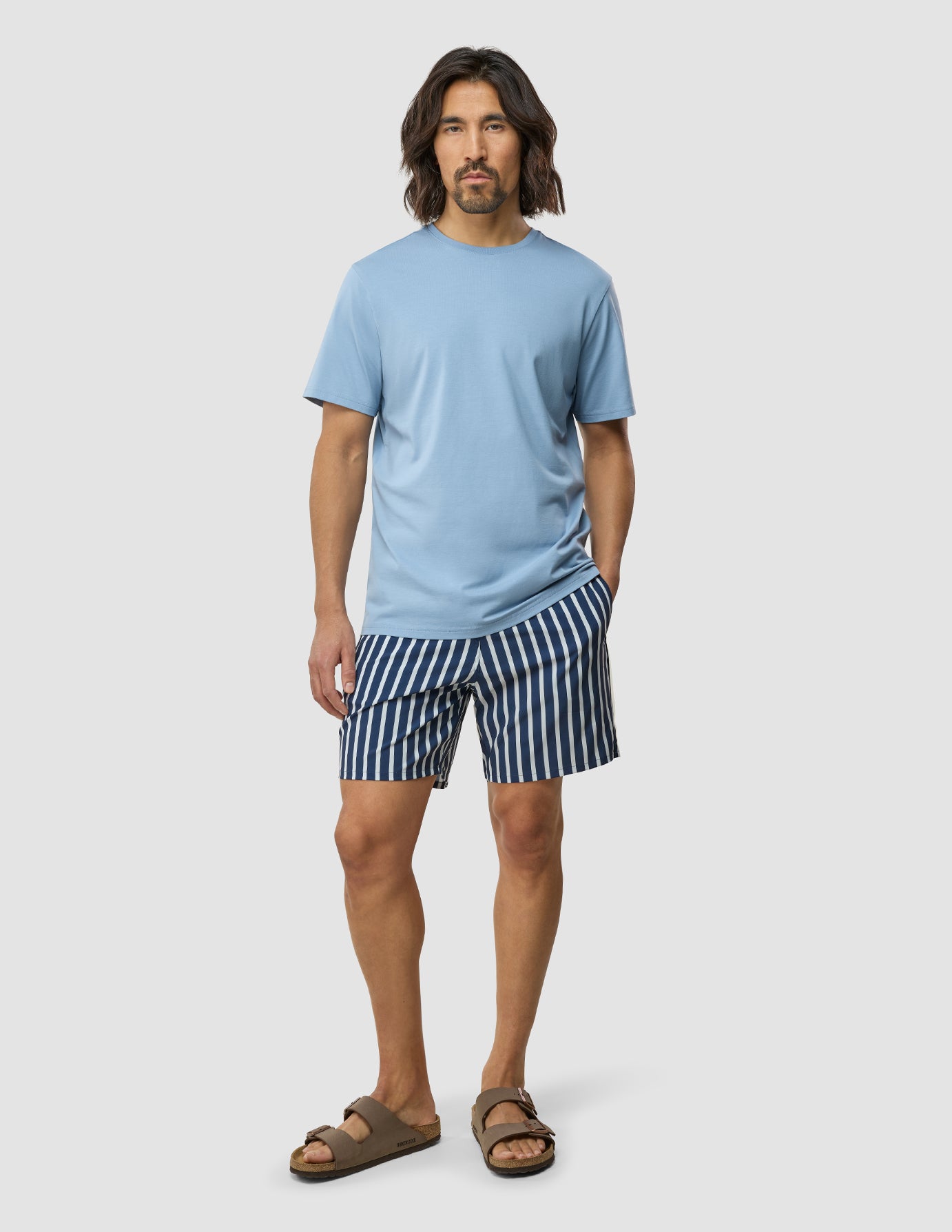 Swim Shorts Navy Stripe